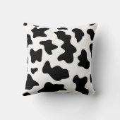 白黒牛プリント装飾用クッション クッション (裏面)