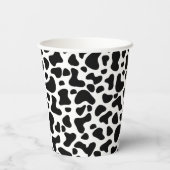 白黒牛プリント誕生日 紙コップ (裏面)