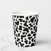 白黒牛プリント誕生日 紙コップ (正面)