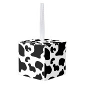 白黒牛プリント キューブオーナメント (裏面アングル)