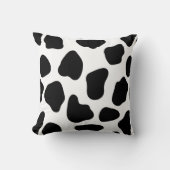 白黒牛プリント クッション (正面)