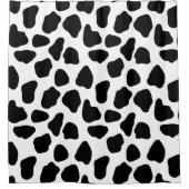 白黒牛プリント シャワーカーテン (正面)