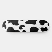 白黒牛プリント スケートボード (横)