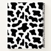 白黒牛プリント ノートブック (裏面)