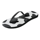 白黒牛プリント ビーチサンダル (アングル)