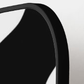 白黒牛プリント ピックルボールラケット (左詳細)