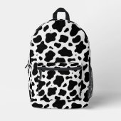 白黒牛プリント プリントバックパック (正面)