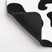 白黒牛プリント マウスパッド (コーナー)