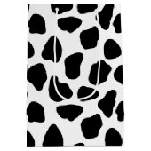 白黒牛プリント ミディアムペーパーバッグ (裏面)