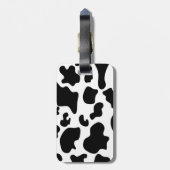 白黒牛プリント ラゲッジタグ (裏面縦)