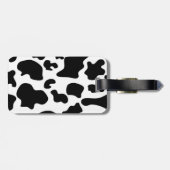 白黒牛プリント ラゲッジタグ (裏面横)