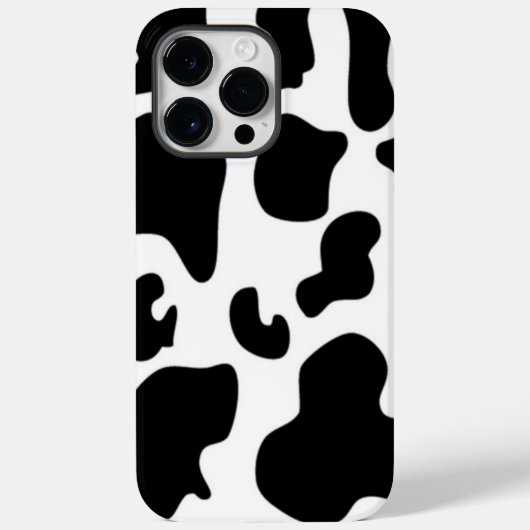 白黒牛プリント Case-Mate iPhoneケース (裏面)