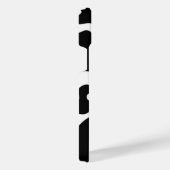 白黒牛プリント iPhoneケース (右側面)