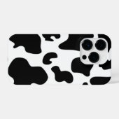 白黒牛プリント iPhoneケース (裏面横)