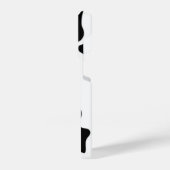 白黒牛プリント iPhoneケース (左側面)