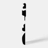 白黒牛プリント iPhoneケース (右側面)