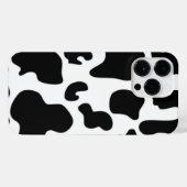 白黒牛プリント iPhoneケース (裏面横)
