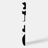 白黒牛プリント iPhoneケース (右側面)