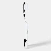 白黒牛プリント iPhoneケース (左側面)