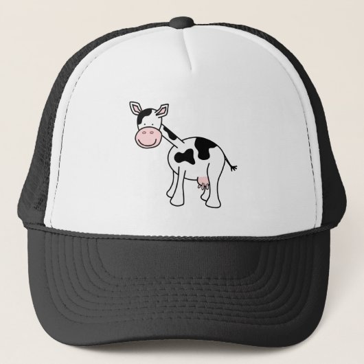 白黒牛漫画 キャップ (正面)