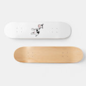 白黒牛漫画 スケートボード (横)