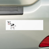 白黒牛漫画 バンパーステッカー (車上)