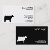 白黒牛記号 名刺 (正面/裏面)