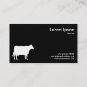 白黒牛記号 名刺 (裏面)