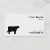 白黒牛記号 名刺 (裏面)