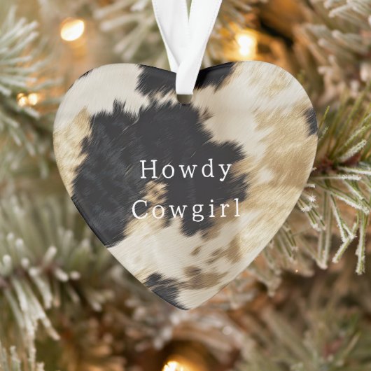 白黒牛革 オーナメント (ツリー)