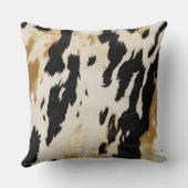 白黒牛革 クッション (裏面)