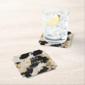 白黒牛革 ペーパーコースター (インサイチュ)