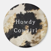 白黒牛革 マグネット (正面)