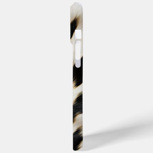 白黒牛革 Case-Mate iPhoneケース (裏面 / 左)