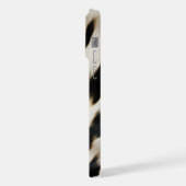 白黒牛革 iPhoneケース (左側面)