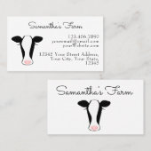 白黒牛頭 名刺 (正面/裏面)