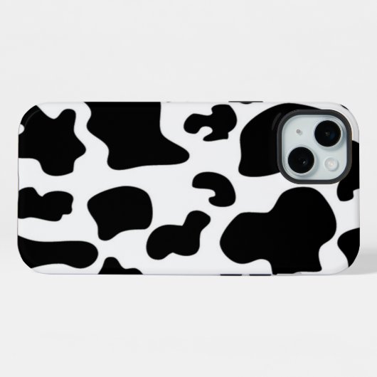 白黒牛 iPhoneケース (裏面横)