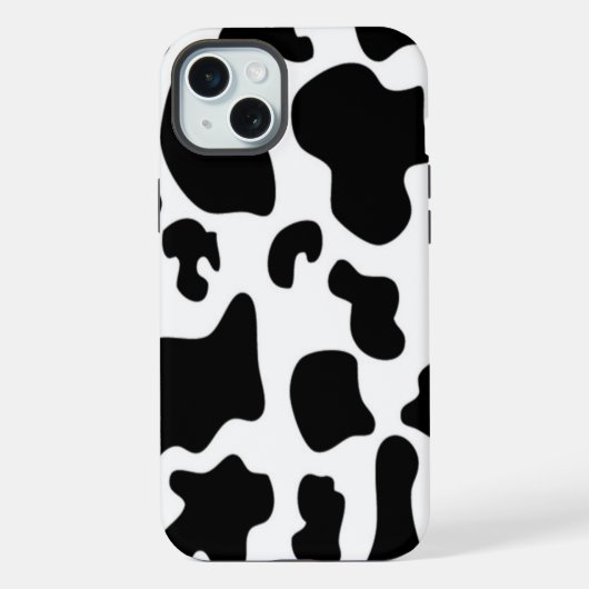 白黒牛 iPhoneケース (裏面)