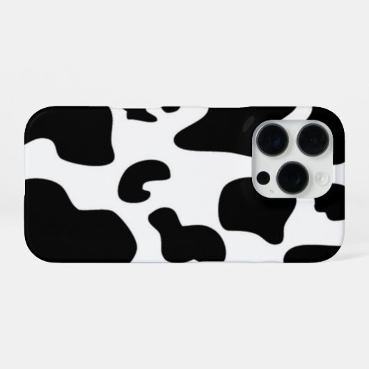 白黒牛 iPhoneケース (裏面横)