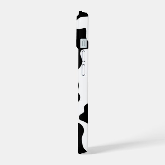 白黒牛 iPhone 15ケース (左側面)