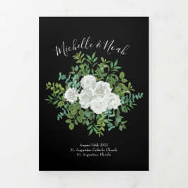 白黒牡丹とバラフローラ結婚式 プログラム