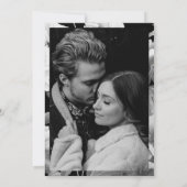 白黒牡丹のフローラ結婚の写真 セーブザデート (裏面)