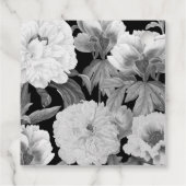 白黒牡丹の水色フローラ結婚ズ フェイバータグ (裏面)