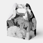 白黒牡丹の水色フローラ結婚ズ フェイバーボックス (裏面サイド)