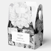 白黒牡丹の水色フローラ結婚ズ フェイバーボックス (オープン)