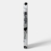 白黒牡丹ウォーターカラーフローラモノグラム Case-Mate iPhoneケース (裏面 / 左)