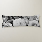 白黒牡丹ウォーター色フローラ ボディピロー (裏面)