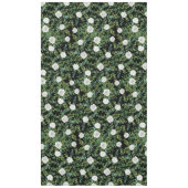 白黒牡丹バラフローラ結婚 テーブルクロス (正面)