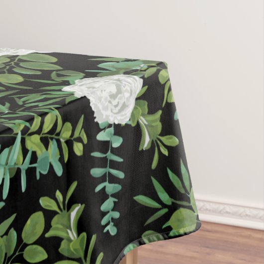 白黒牡丹バラフローラ結婚 テーブルクロス (インサイチュ)