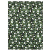 白黒牡丹バラフローラ結婚 テーブルクロス (正面)